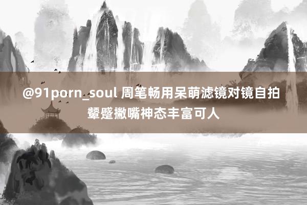 @91porn_soul 周笔畅用呆萌滤镜对镜自拍 颦蹙撇嘴神态丰富可人