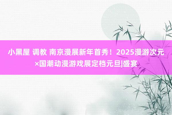 小黑屋 调教 南京漫展新年首秀！2025漫游次元×国潮动漫游