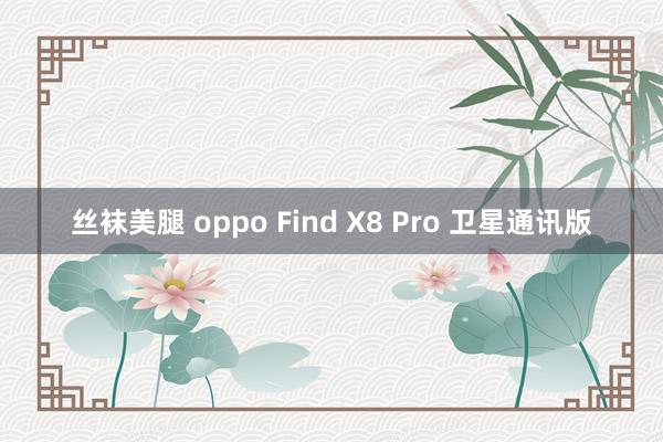 丝袜美腿 oppo Find X8 Pro 卫星通讯版